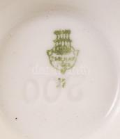 7 db Zsolnay patika edény, jelzett, hibátlan, m:14 cm