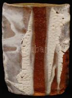 Gorka Lívia (1925-2011): Váza. Egyedi mázas kerámia, jelzett, hibátlan, m:20 cm