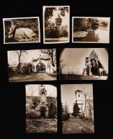 cca 1960 37 db fénykép, ebből 23 db Zsámbékról, 14 db pedig a Margitszigetről, különböző méretekben