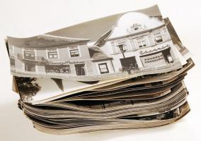 cca 1960 74 db fénykép Sopronról és Kőszegről, különböző méretekben