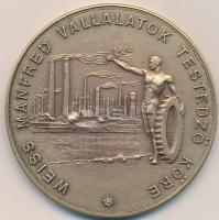 DN "Weiss Manfréd Vállalatok Testedző Köre" Br díjérem. Szign.: Fonyó (50mm) T:2-