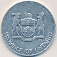 Kanada 1977. Ontario "Ezüst Jubileum - II. Erzsébet" fém emlékérem T:2-
Canada 1977. Ontar...