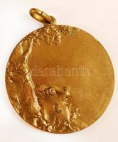 Díszes cserkész érem, jelzéssel, d: 4 cm