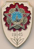 Szovjetunió 1945. "Moszkva" zománcozott kitűző (33x22mm) T:2 Soviet Union 1945. "Moscow" enamelled pin (33x22mm) C:XF