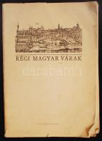 Régi magyar várak. A Magyar Nemzeti Múzeum Történelmi Képcsarnoka 16 metszetének fakszimile kiadása. Bp., 1984, Múzsák Közművelődési Kiadó. Kicsit gyűrött papírmappában, egyébként jó állapotban.