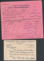 1914 Német és angol fémmunkás szakszervezeti iratok / Metal workers union documents