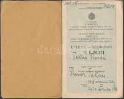 1918 Németországban kiállított magyar útlevél / Passport issued in Berlin