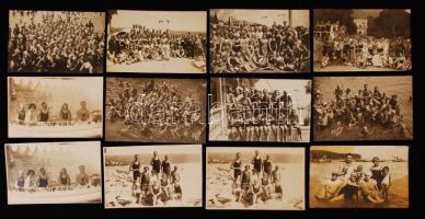 cca 1910 Abbazia fürdőélet 12 fotólap / Abbazia beach life 12 photo cards