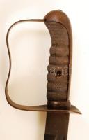 cca 1860 Tüzérségi kard hüvellyel, alapvetően jó állapotban, Nem rozsdás / Artillery sword 78 cm