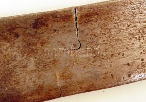 Kard XVII. sz.-i, korán idézetekkel díszített török pengével, későbbi, 1848-as, Kossuth címerrel dís...