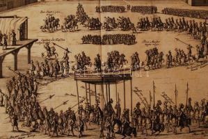 cca 1700 Frantz Christoph Khevenhiller: Jakab angol király látogatása Madridban 1623. Rézmetszet. / ...
