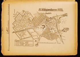 1933 A Magyar Cserkész Gödöllői Jamboreen kiadott 15 száma sok képpel, térképpel, néhány lap hiánnya...
