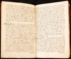 1819 Széél Sámuel: Cicero - De Oratore (A szónokról) c. művének magyar kéziratos fordítása, könyvbe ...