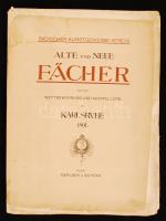 Marc Rosenberg: Alte und neue Fächer aus der Wettbewerbung und Ausstellung zu Karlsruhe 1891.  Wien, 1891. Gerlach & Schenk, Album a legyezőkről. 68 fénnyomatos táblával valamint magyarázó szövegekkel. Egy-két lap szélén kissé sérült, de nagyrészt ép, jó állapotban. Borító nélkül. / With 68 light-engraved tables. Few tables are slightly damaged. Without cover. 33x46 cm