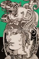 Hollóházi Szász Endre porcelánkép, szita,  hibátlan, jelzés nélkül, 17x12 cm, bőr keretben 22x27 cm ...