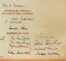 1948 Oklevél az 1948-as Nemzetközi Bartók Béla Találkozóról Komor Vilmos karmester részére. Kodály Z...