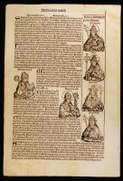 Buda fametszetű látképe Hartmann Schedel: Liber Chronicarum (Nürnberg, 1493) című munkájának latin n...