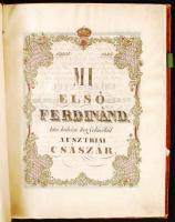 1845 I. Ferdinánd által kibocsájtott kiváltságlevél a Szepes vármegyei Svedlér bánya-mezővárosában l...