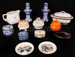 Nagy porcelán tétel, többsége hibátlan, összesen: 12 db