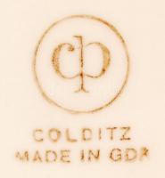 Colditz süteményes tányér (6db) , matricás, jelzett, hibátlan, d:19 cm