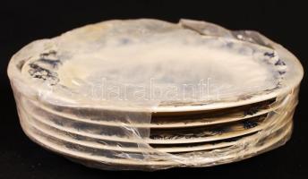 Colditz süteményes tányér (6db) , matricás, jelzett, hibátlan, d:19 cm