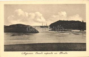 Murmansk, departure of a steamship