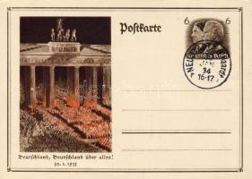 Nemzetiszocialista díjjegyes levelezőlap