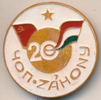 DN "Záhony" zománcozott kitűző (34mm) T:2