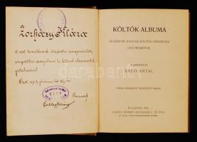 Költők albuma. Jelenkori magyar költők verseinek gyűjteménye. Szerk.: Radó Antal. Bp., 1904, Lampel ...