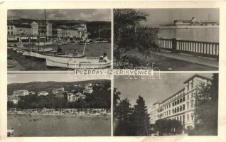 5 db VEGYES külföldi városképes lap; horvát, montenegrói / 5 mixed foreign town-view postcards; Croa...
