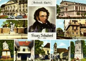 46 db MODERN magyar és külföldi városképes lap és motívumlap 9 leporelloval; főleg osztrák, orosz, s...