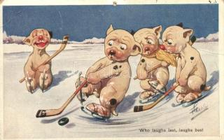 5 db RÉGI motívumlap; Bonzo, kutya / 5 old motive cards; Bonzo, dog