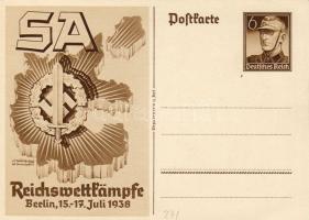 Nemzetiszocialista díjjegyes propagandalap