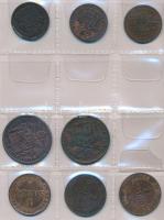 Olasz Államok / Pápai Államok 28db-os gyűjtemény éremtartó albumban, jobb darabokkal T:vegyes
Italia...