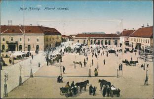 Érsekújvár, Fő tér / main square leporellocard