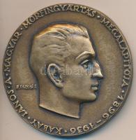 Boldogfai Farkas Sándor (1907-1970) DN "Kabay János A Magyar Morfingyártás megalapítója 1896-1936 / Alkaloida Vegyészeti Gyár Alapítási Év 1927" Br plakett, eredeti tokban (70mm) T:1-