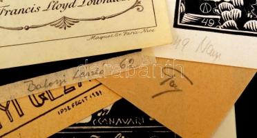 10 db ex libris kisgrafika, ebből 6 db jelzett