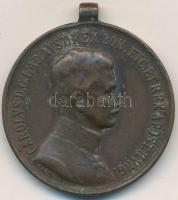 1917. Bronz Vitézségi Érem "IV. Károly / Fortitudini" mellszalag nélkül. Szign: Kautsch T:...