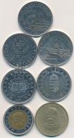 2003. 20Ft "Deák" + 2004-2007. 50ft (5xklf motívum) +  2002. 100Ft "Kossuth" T:v...