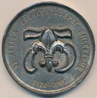 1995. "83. Attila Cserkészcsapat" fém emlékérem. Szign.: H.R. (73mm) T:2-