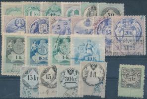 21 db magyar okmánybélyeg