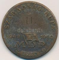 1950. "Szabadság-kupa MDP Pesterzsébet" sakk díjérem (40mm) T:2-