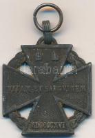 1916. "Károly-Csapatkereszt" cink kitüntetés mellszalag nélkül T:2 
Hungary 1916. "Ka...