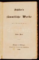 Schillers sämmtliche Werke. 8. köt. Stuttgart, 1836, Verlag der J. G. Cottaschen Buchhandlung. Kicsi...