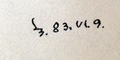 László Gyula (1910-1998): Ülő női akt. Tus, papír, jelzett, paszpartuban, 30×22  cm