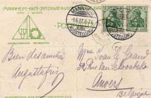 Mannheim Jubileumi kiállítás alkalmi bélyegzéssel