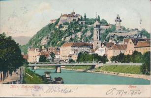 Graz, Mur. Schlossberg / castle (fa)