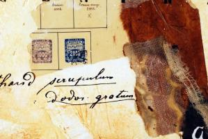 Ajtai Tamás (1952-): Párizs 1930. Vegyes technika, farost, jelzett, 80×80 cm