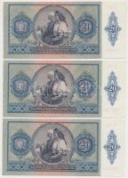 1941. 20P (3x) sorszámkövetők T:I