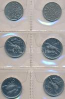 Málta 50db-os fémpénz gyűjtemény műbőr albumban T:vegyes Malta 50pcs of coins in collectors album C:mixed
